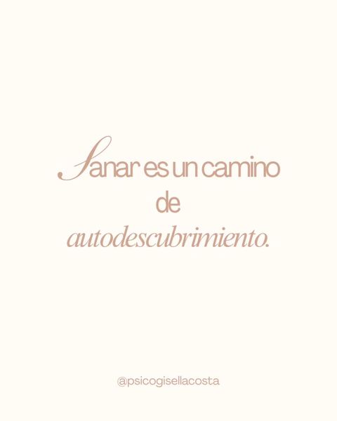 Sanar es un camino de autodescubrimiento